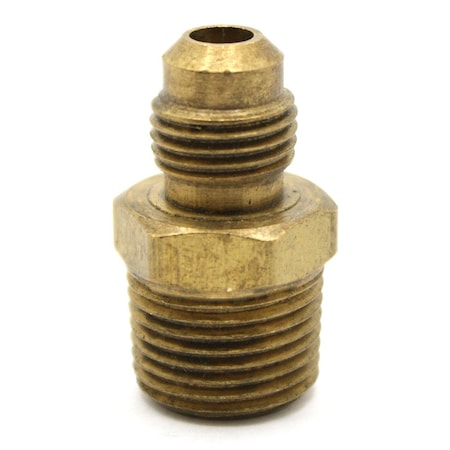 Thrifco Plumbing No. 48F 5/16 Inch Flare x 3/8 Inch MIP Brass Adapter 4401317